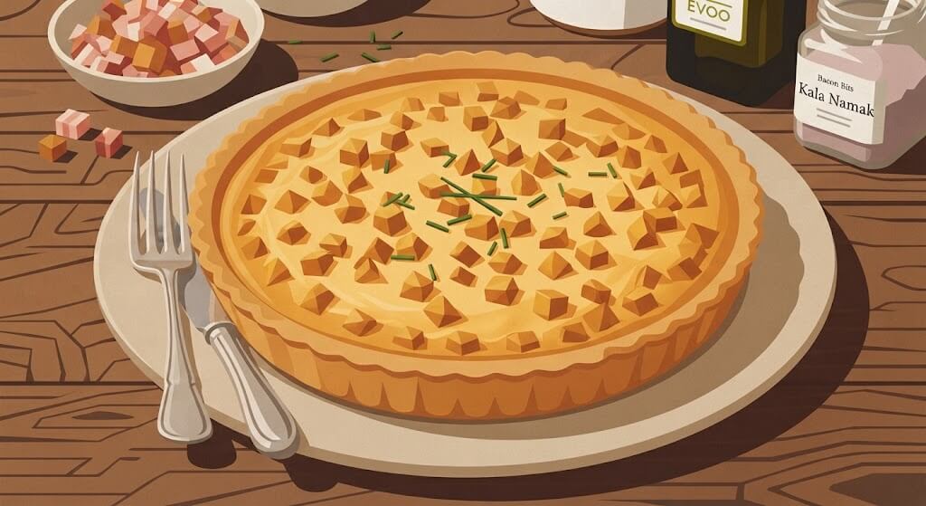 Quiche Lorraine vegana fatta in casa