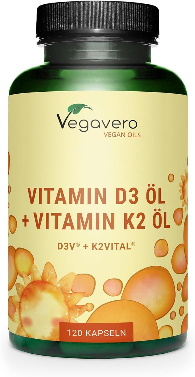 Integratore Vitamina D3 e K2 Vegan Vegavero su Amazon