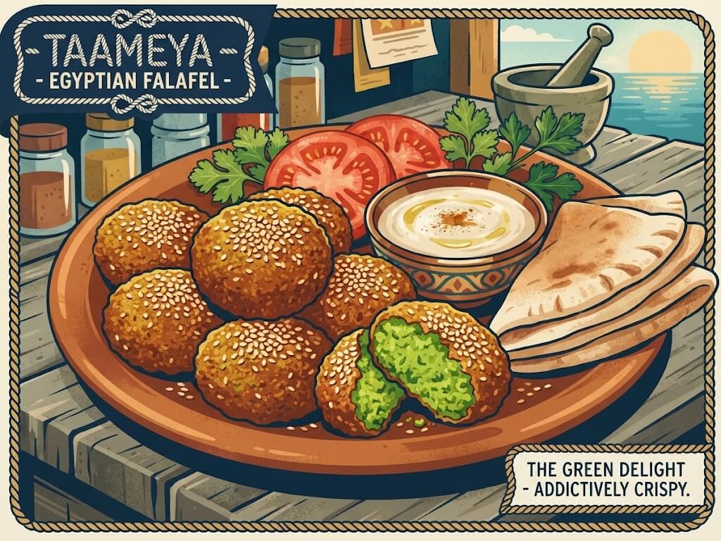 Taameya falafel di fave egiziani PaulVeg