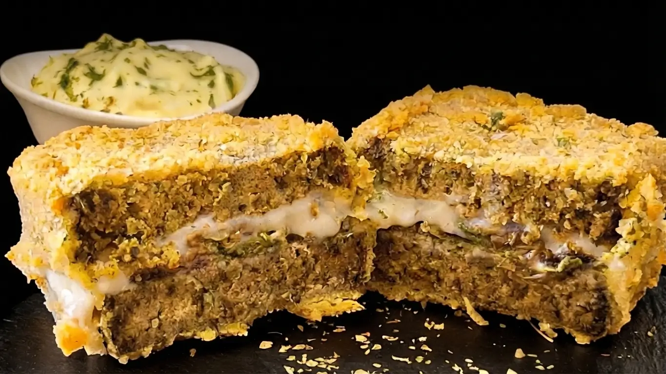 La mozzarella in carrozza vegana e veloce: croccante fuori, fondente dentro