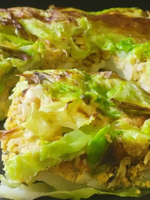 La torta di verza medievale vegana in scrigno (Torta de Caulis)