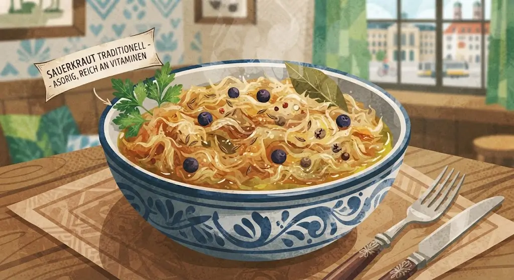 Sauerkraut crauti stufati bavaresi tradizionali PaulVeg