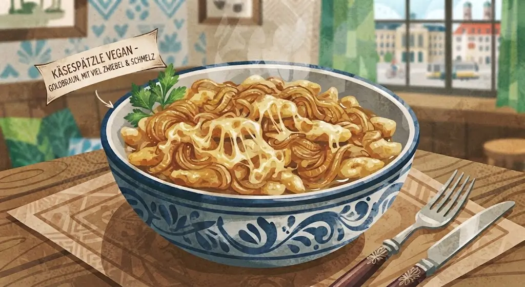 Käsespätzle vegani gnocchetti bavaresi filanti ricetta PaulVeg
