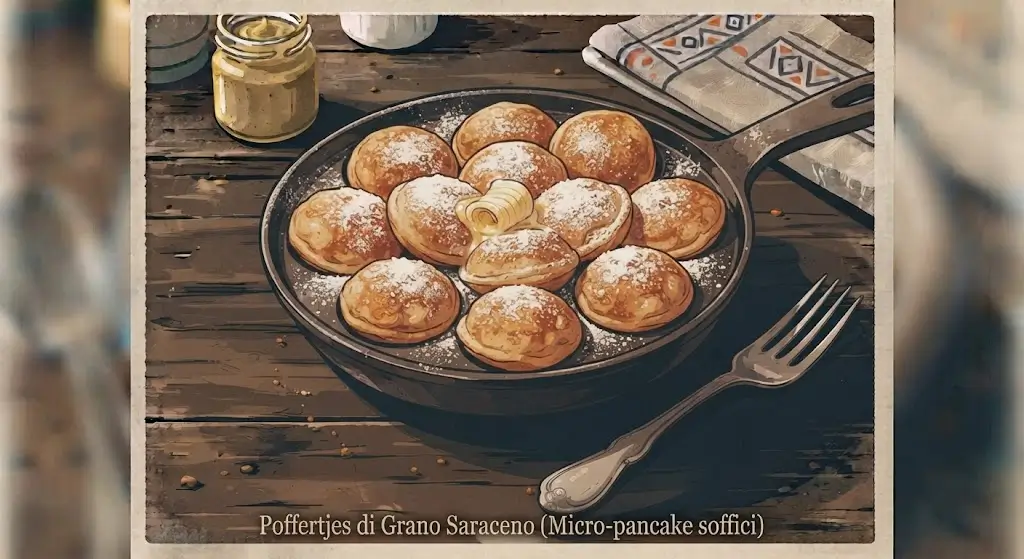 Poffertjes vegani pancake grano saraceno olandesi ricetta PaulVeg