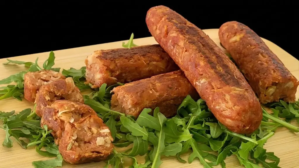 Salsicce vegane affumicate: jackfruit, ceci e finocchietto