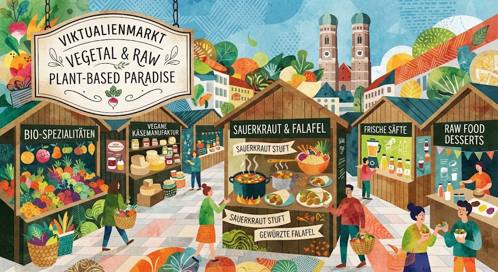 Viktualienmarkt mercato vegano Monaco di Baviera