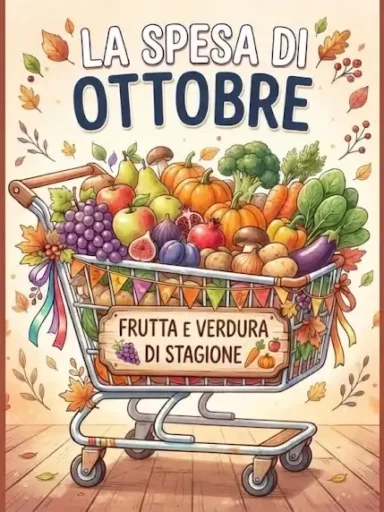 Locandina bordeaux sulla spesa di Ottobre