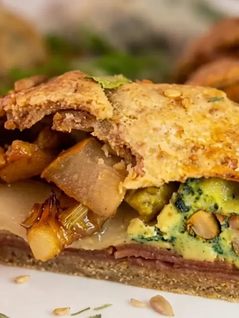 Strudel di pasta matta integrale:il rustico autunnale pere e gorgonzola