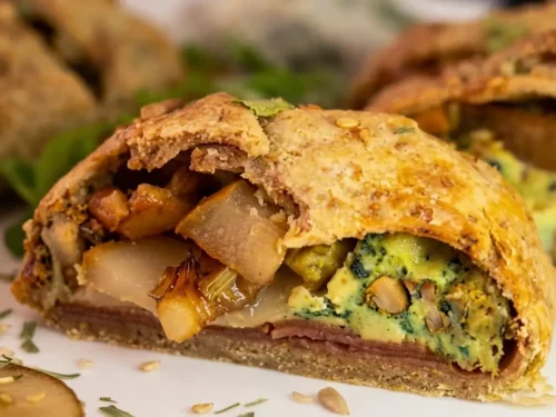 Strudel di pasta matta integrale:il rustico autunnale pere e gorgonzola