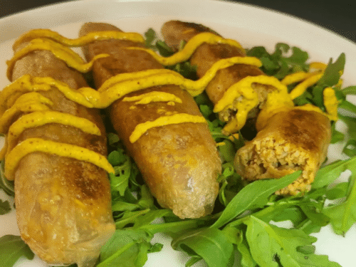 Farcimina medievali : squisite salsicce preparate con farro in versione vegana e moderna